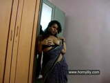 Indian Horny Lily Squeezing Her Boobs