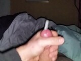 Jerking off big cumshot