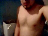 Latin guy jerking off and show his cum shot