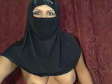 Muslim Woman Flashing on Cam