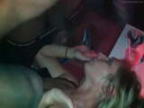 Blond slutwife attends gangbang party