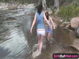 Girls Out West - Aussie lesbian river sex