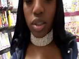 Super Big Tit Black Babe Fucks In Sex Shop!