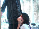Pretty student slut hard double penetrated