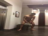 Str8 guy waiting for the elevator