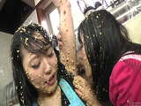 Subtitled extreme Japanese natto sploshing lesbians