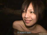 Subtitled first time Japanese lesbian hot spring bathing