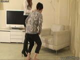 Japanese Femdom Airi footworship and boots fetish