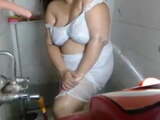 indian hot aunty webcam teasing in bathroom 